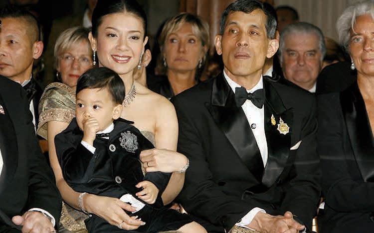 In 2001, Vajiralongkorn wed his third wife, Srirasmi Suwadi, and four years later had a son, Prince Dipangkorn, now 15, who is his heir apparent. Suwadi was reportedly later chased out of court when she and Vajiralongkorn divorced in 2014, after 13 years together - getty