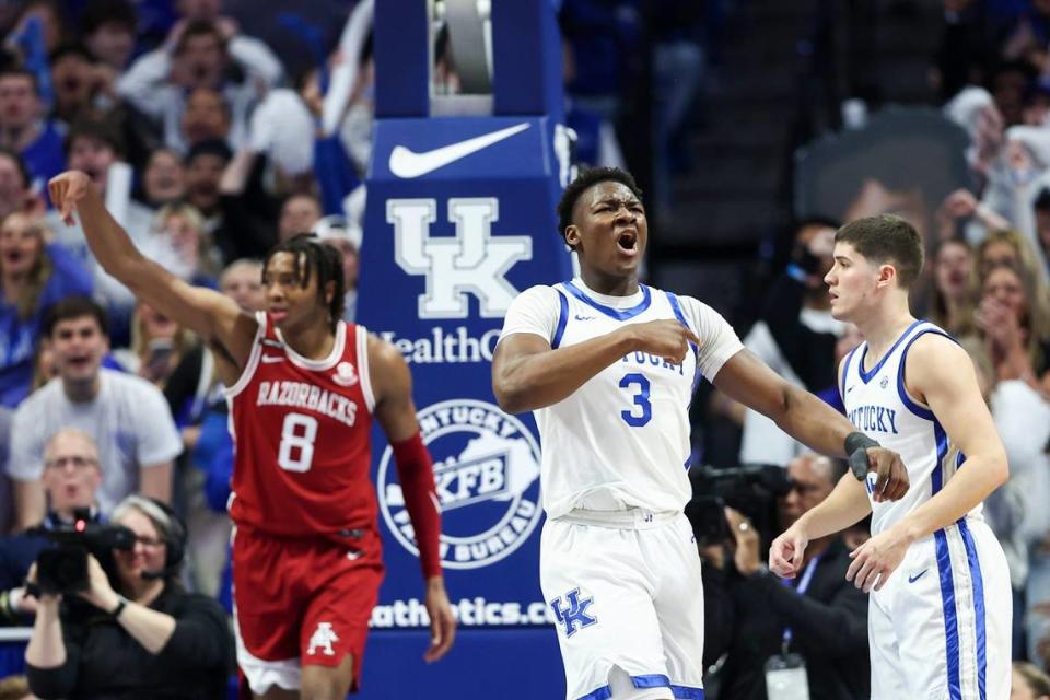 Adou Thiero and the Kentucky Wildcats notched wins over Arkansas and Mississippi State last week. Silas Walker/swalker@herald-leader.com