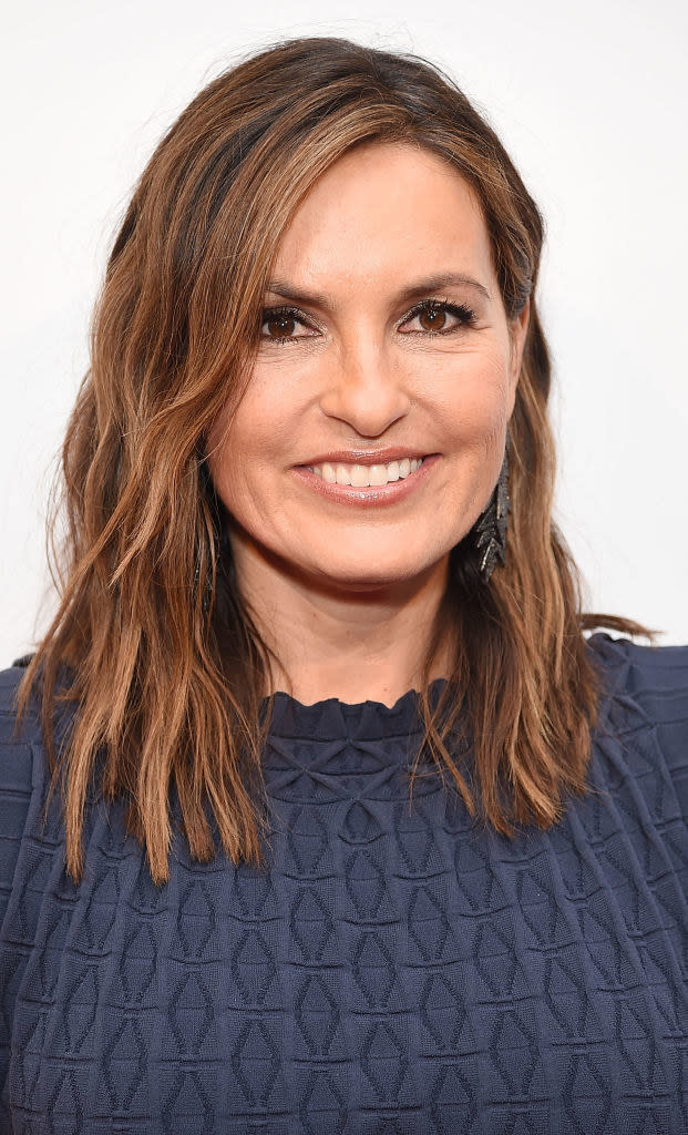 closeup of Mariska Hargitay smiling