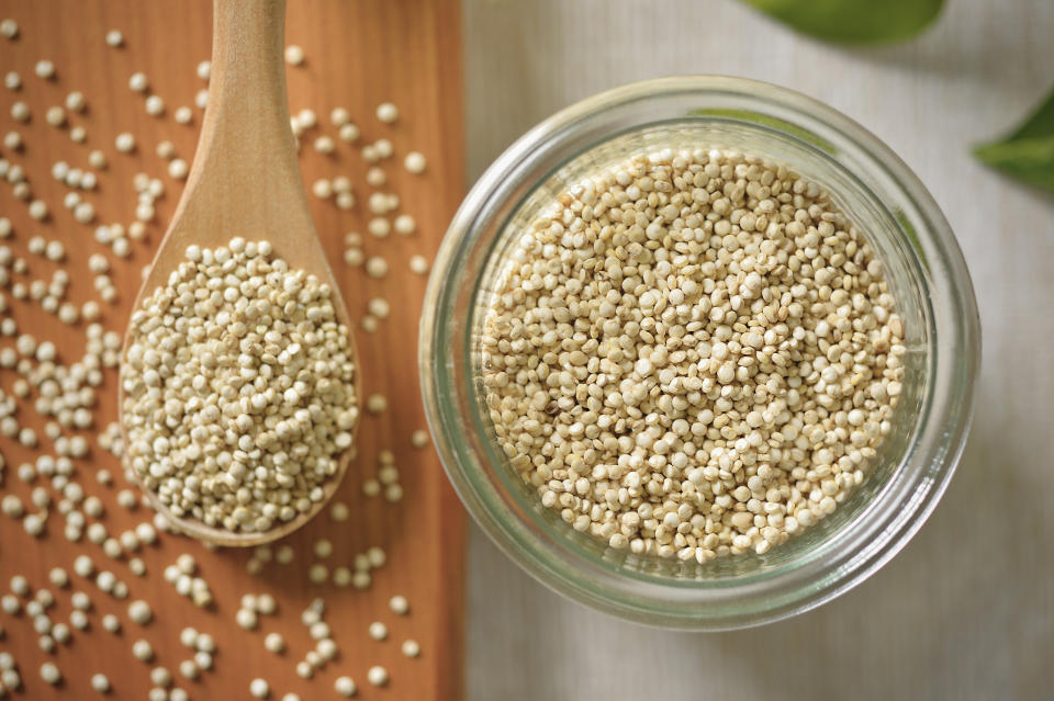 You'll need a fine mesh sieve to keep quinoa from passing through as you rinse off its saponins. (Photo: Yagi Studio via Getty Images)