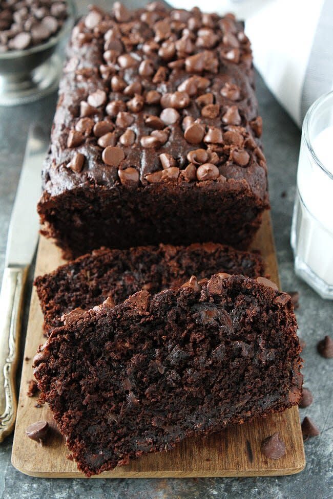 <strong><a href="https://www.twopeasandtheirpod.com/chocolate-banana-bread/" target="_blank" rel="noopener noreferrer">Get the Chocolate Banana Bread recipe from Two Peas And Their Pod</a></strong>