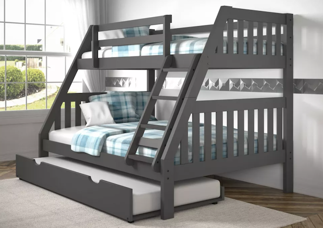 Donco Kids Mission Bunk Bed with TrundleBed