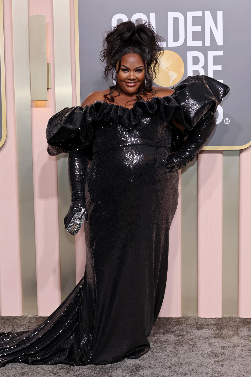 BEVERLY HILLS, CALIFORNIA - JANUARY 10: Nicole Byer attends the 80th Annual Golden Globe Awards at The Beverly Hilton on January 10, 2023 in Beverly Hills, California. (Photo by Amy Sussman/Getty Images)