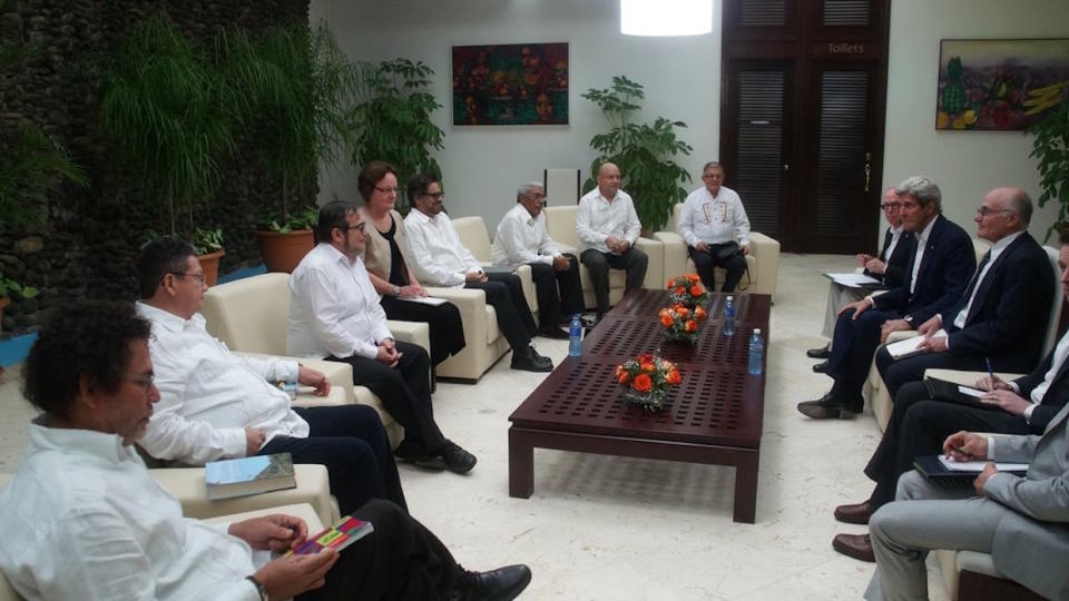 John Kerry FARC meeting Cuba