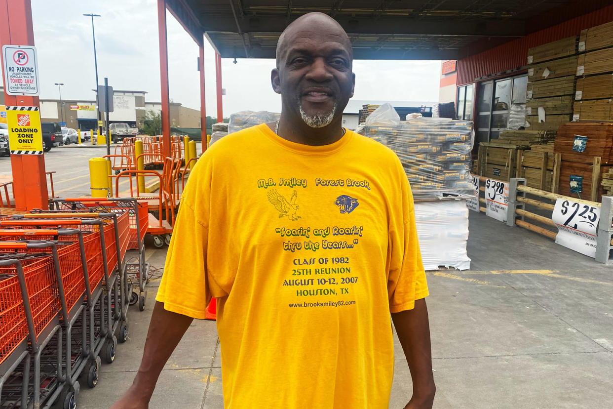 Ronald Thompson outside Home Depot (Deon J. Hampton / NBC News)