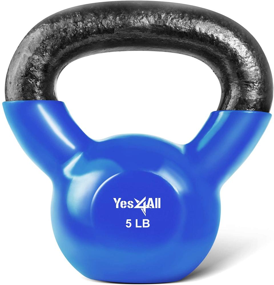 vinyl coated kettlebells, how to workout at home