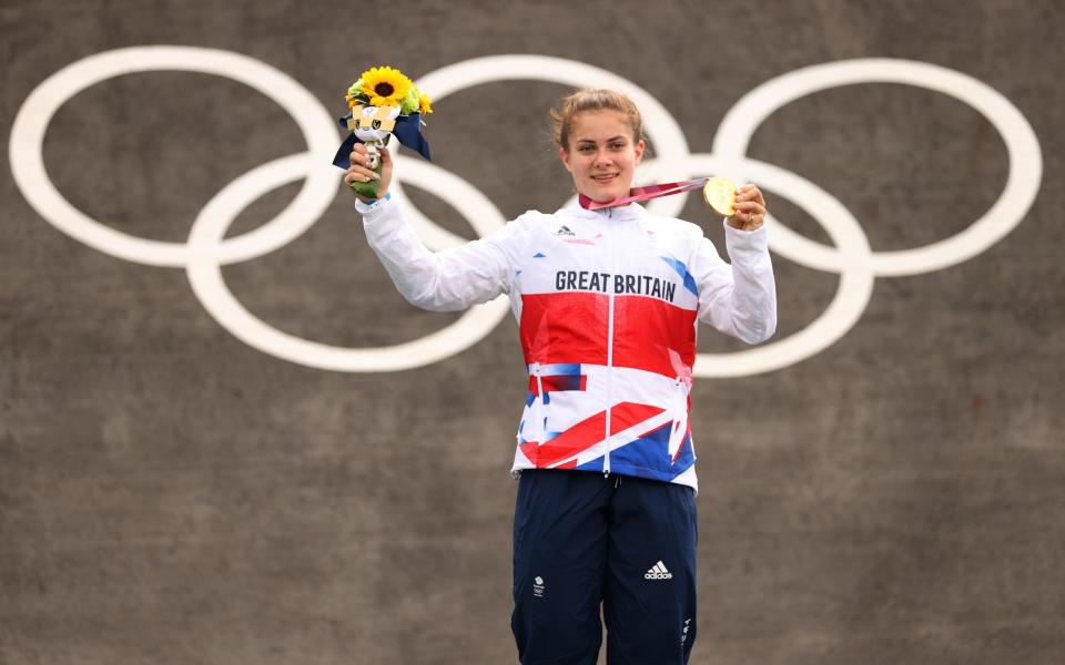 Bethany Shriever - From riding a second-hand bike to winning Olympic gold – Bethany Shriever's mother says BMX star proves 'normal' kids can win - GETTY IMAGES