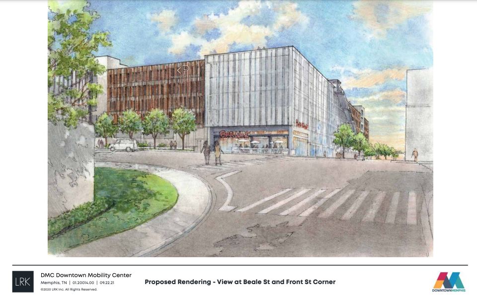 Renderings show what the proposed Downtown Mobility Center could look like.