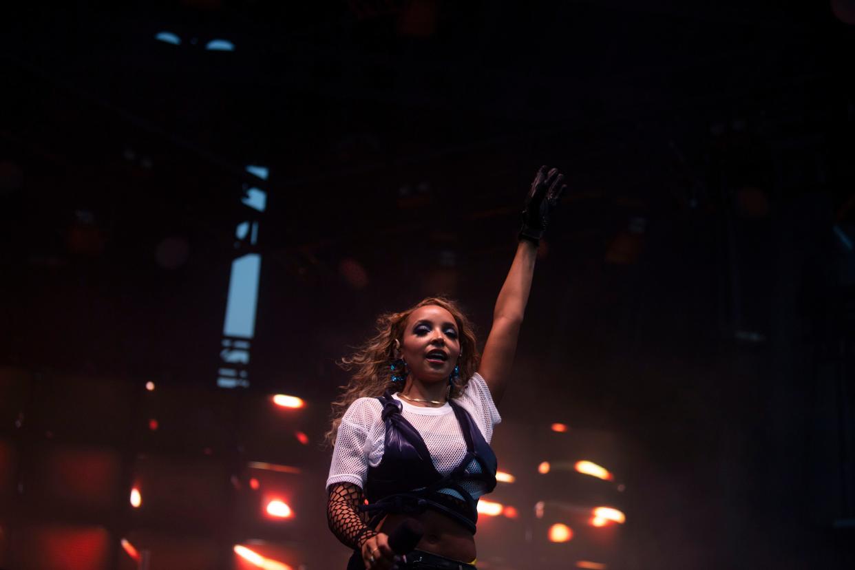 Tinashe performs at Bicentennial park during Pride in Nashville , Tenn., Saturday, June 22, 2024.