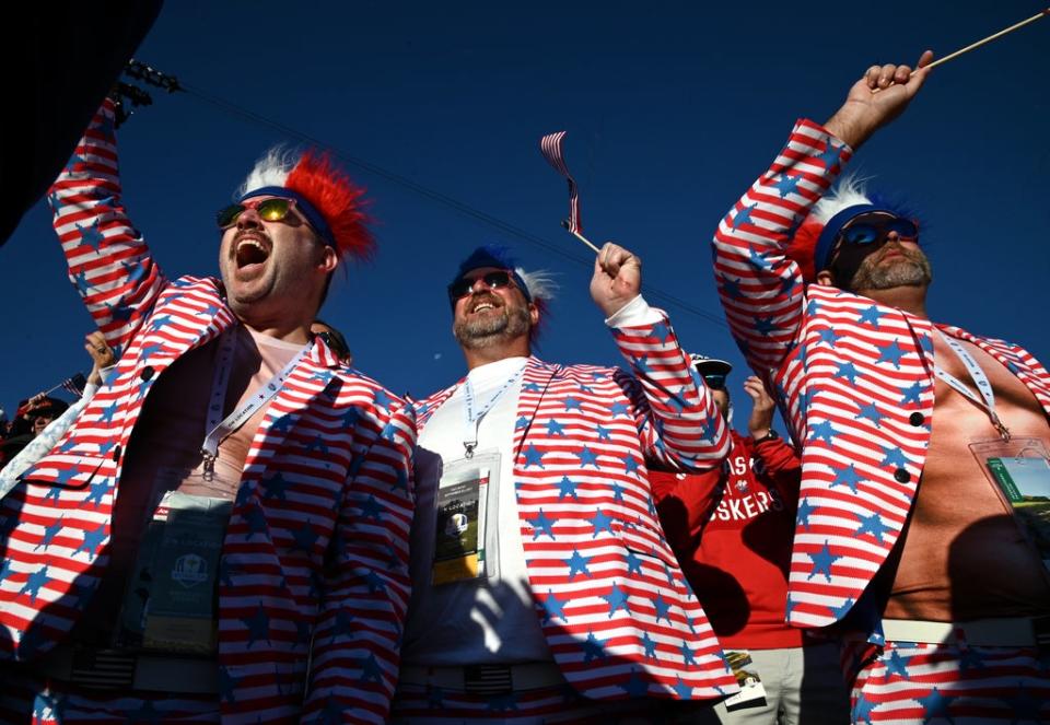 USA fans had plenty to cheer at the Ryder Cup (Anthony Behar/PA) (PA Wire)