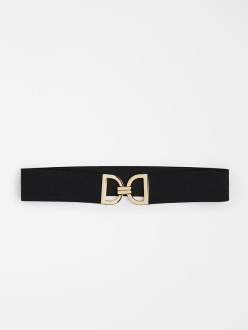 kate middleton black belt with gold buckle hm