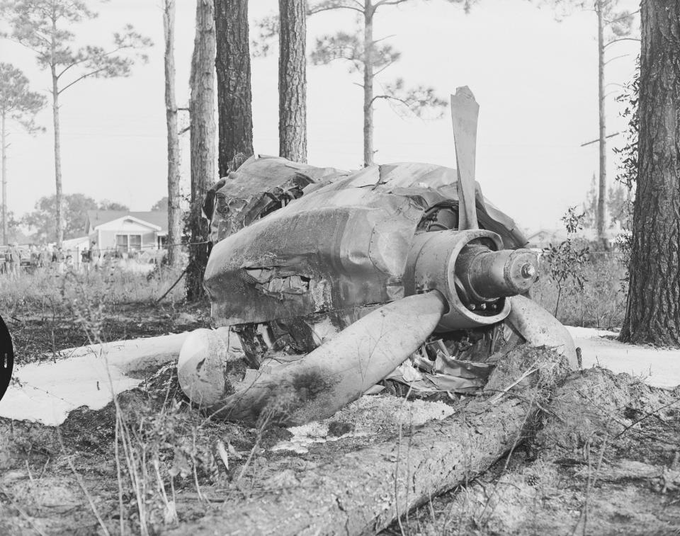 In the early morning of Dec. 21, 1955, an Eastern Air Lines Constellation traveling from Miami to Jacksonville crashed during an attempt to land at Imeson Airport. All 17 people on board, 12 passengers and five crew members, died. Although the plane came to rest in a neighborhood west of Main Street and debris struck homes in the area, no residents on the ground were injured. An 18-month investigation of the Civil Aeronautics Board found the crash occurred after the pilot descended too low in fog. The plane struck several trees and exploded in flames.