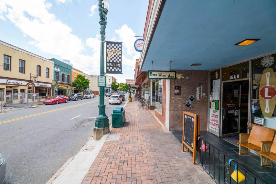 Concord’s downtown includes shops, coffee, bars and restaurants.