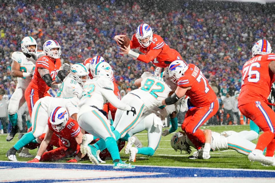 Will Josh Allen and the Buffalo Bills beat the Miami Dolphins in the NFL playoffs?