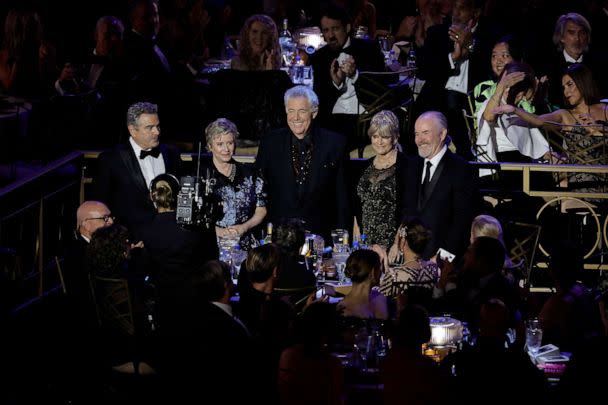 PHOTO: Christopher Knight, Eve Plumb, Barry Williams, Susan Olsen, and Mike Lookinland of 'Brady Bunch' attend the 74th Primetime Emmys at Microsoft Theater, on Sept. 12, 2022, in Los Angeles. (Kevin Winter/Getty Images)