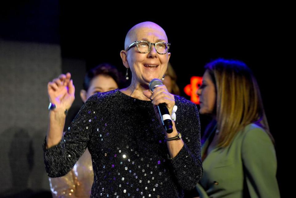 HOLLYWOOD, CALIFORNIA - FEBRUARY 07: Julia Reichert speaks onstage during the 13th annual Women In Film Female Oscar Nominees Party presented by Max Mara, Stella Artois, Cadillac, and Tequila Don Julio, with additional support from Vero Water at Sunset Room on February 07, 2020 in Hollywood, California. (Photo by Presley Ann/Getty Images for Women In Film )