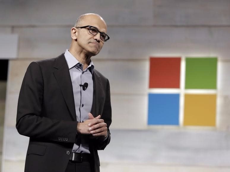 Microsoft Corp Chief Executive Satya Nadella speaks at his first annual shareholders' meeting in Bellevue, Washington December 3, 2014. REUTERS/Jason Redmond  