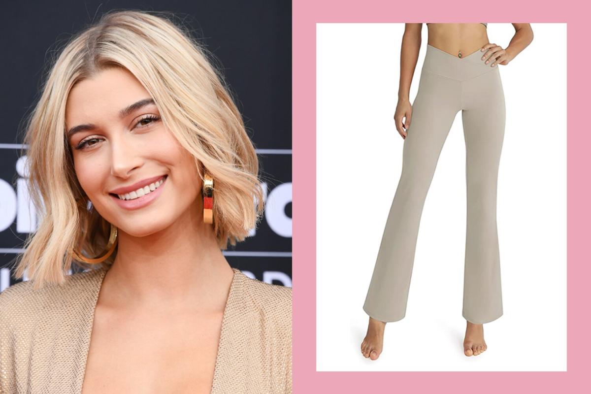 Hailey Bieber showcases model legs in clinging leggings after Pilates class  in LA