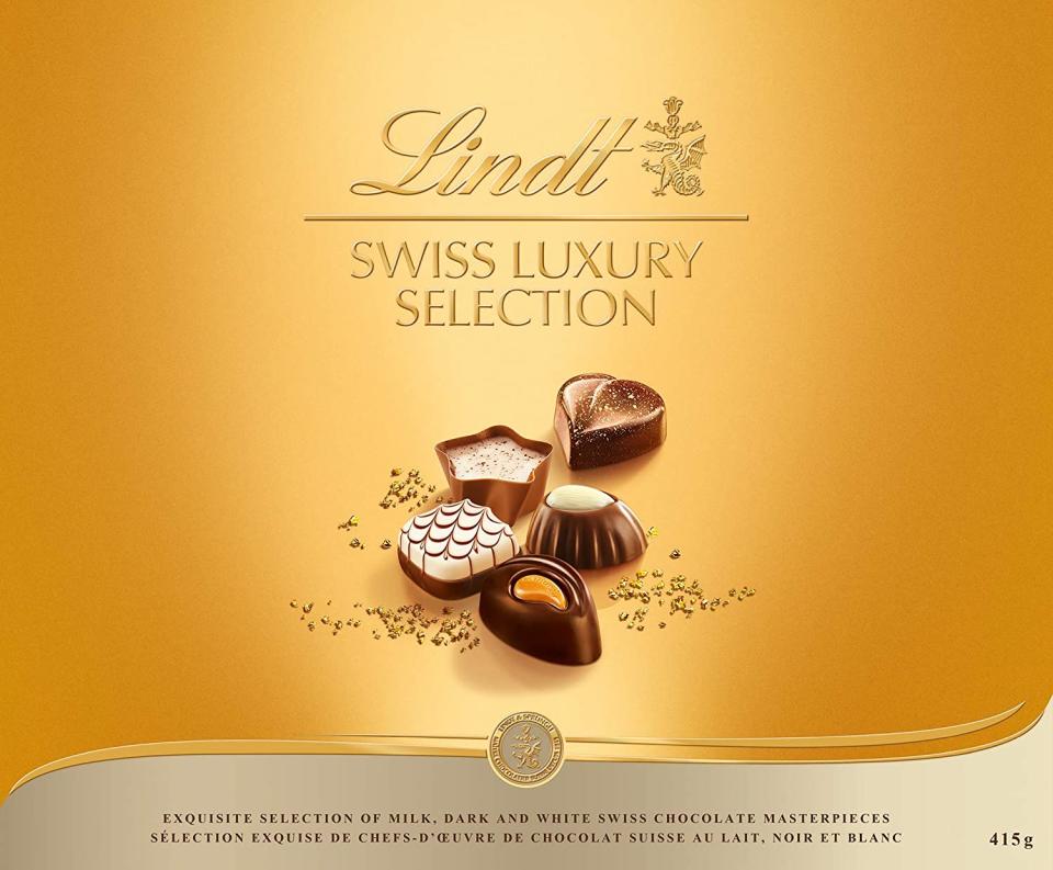 Lindt Swiss Luxury Selection Gift Box. Image via Amazon