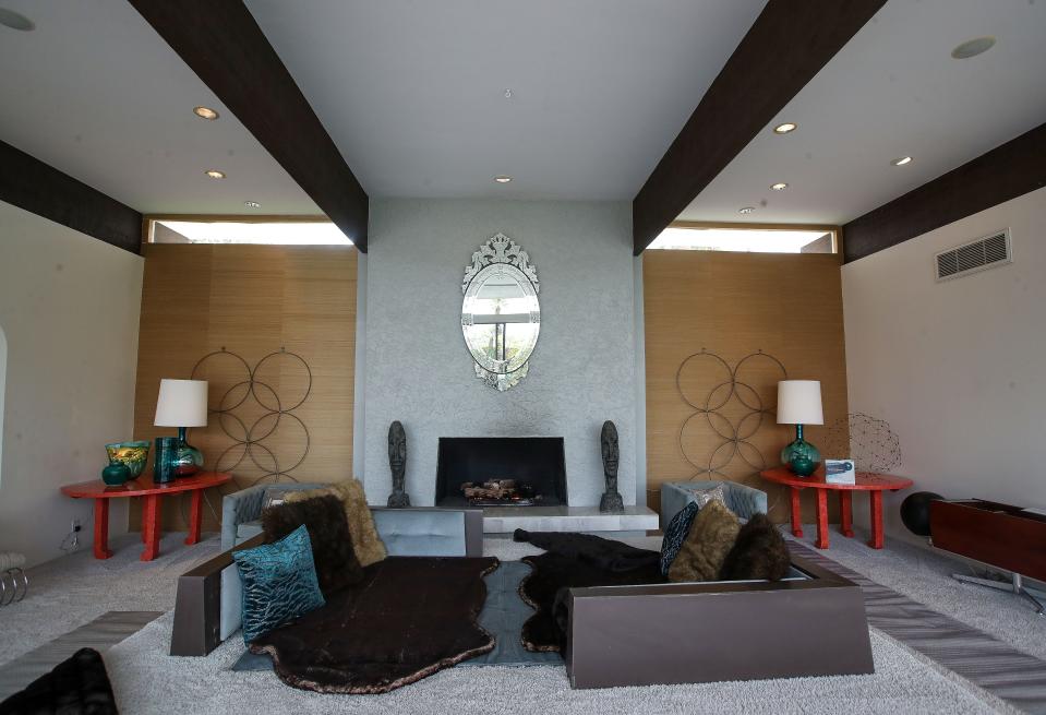 The interior of the Pink Door House at 1100 E. Sierra Way during Modernism Week in Palm Springs, Calif., Feb. 21, 2024.