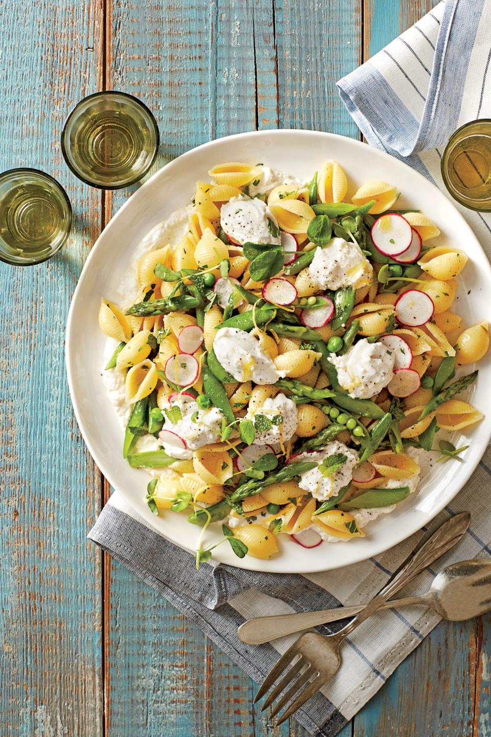 Pasta Shells with Spring Vegetables