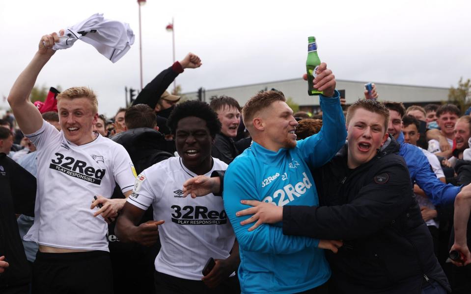 Derby survive after late Martyn Waghorn penalty keeps Wayne Rooney's men in the Championship - Alex Pantling /Getty Images Europe 