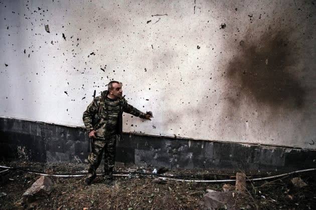 armenia-azerbaijan-conflict-russia-opener.jpg Consequences of the Azerbaijani-Armenian conflict. The Armenian city of Jermuk after the shelling. - Credit: Aleksandr Patrin/Kommersant/Sipa USA/AP