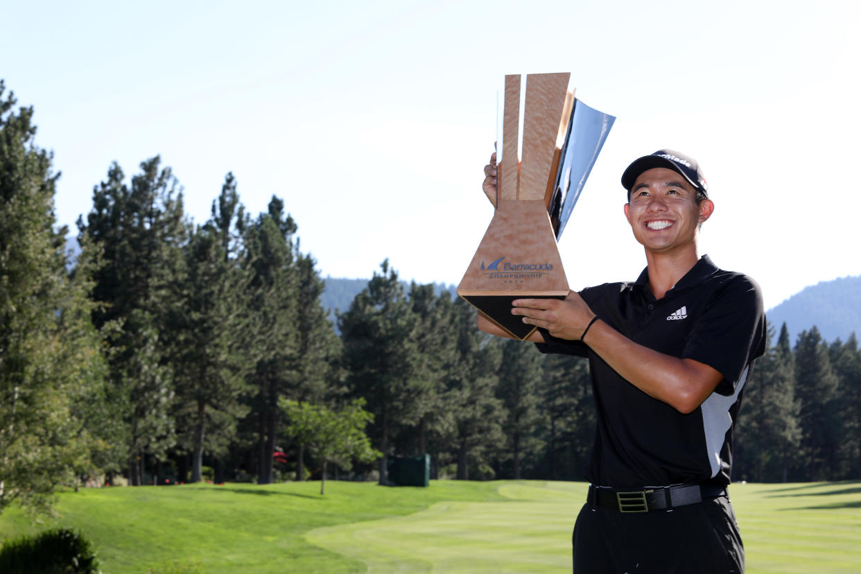 Collin Morikawa won the Barracuda Championship on Sunday, marking his first PGA Tour win in just his sixth start.