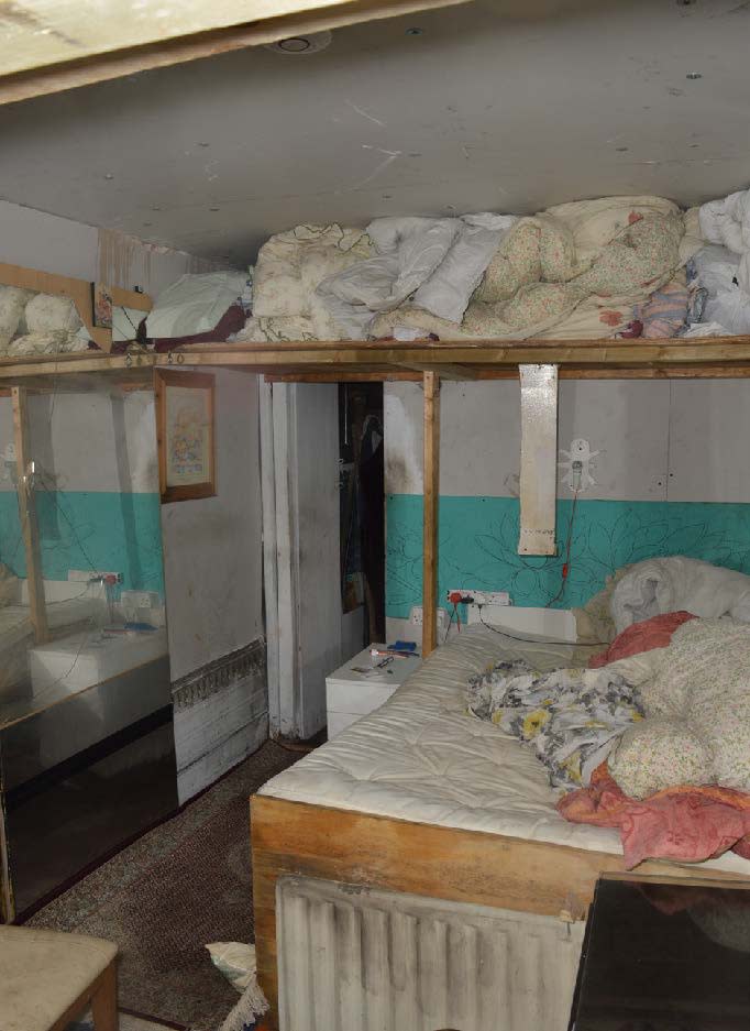 The inside of the shipping container. (Met Police)