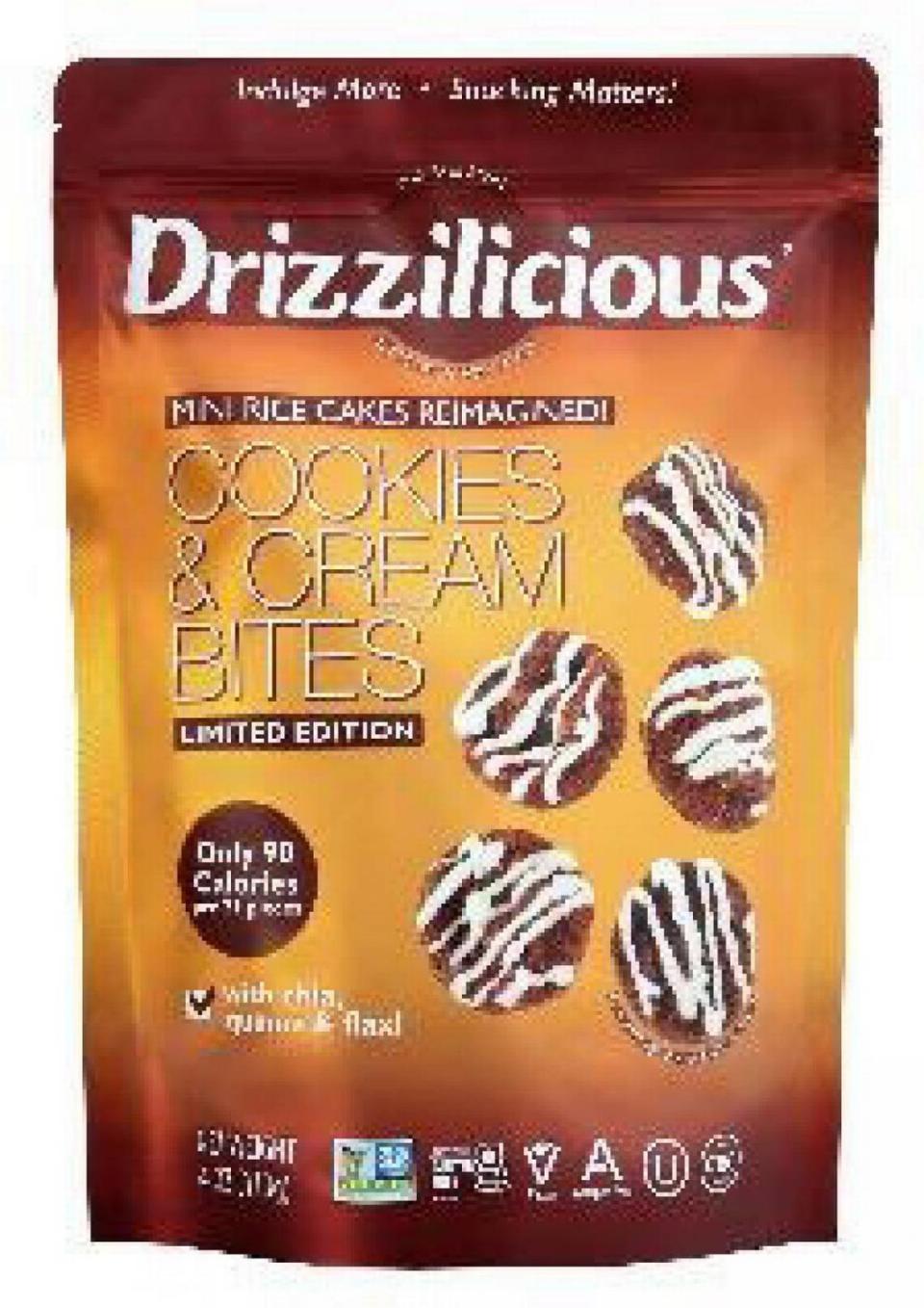 Drizzilicious Cookies & Cream Bites Mini Rice Cakes