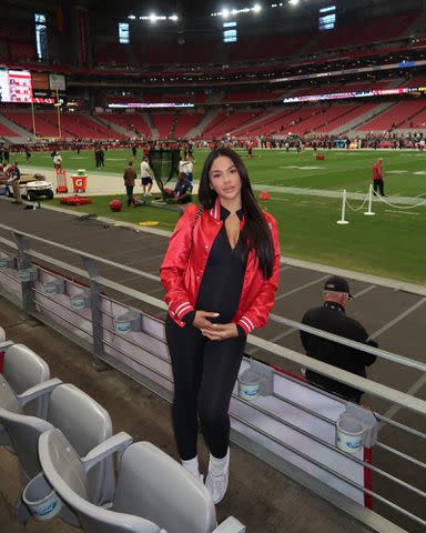 <p>Sydney Warner Instagram</p> Sydney Warner at an NFL game