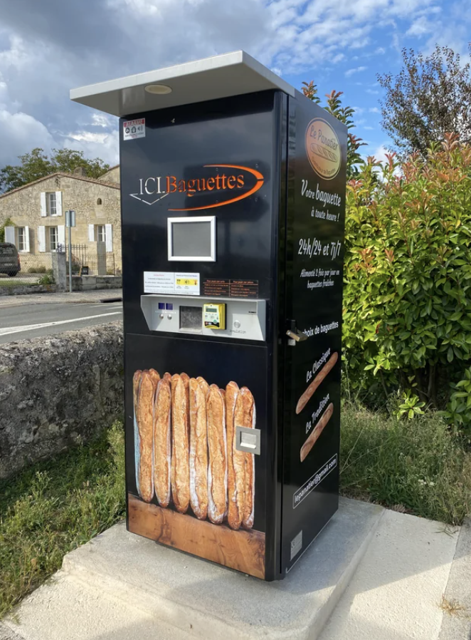 A vending machine for baguettes