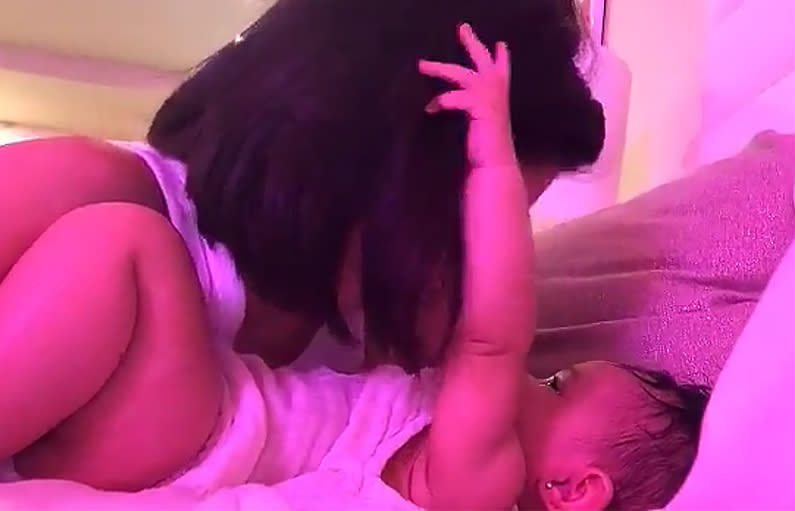 Kylie Jenner is in hot water after piercing her daughter’s ears [Photo: Instagram]