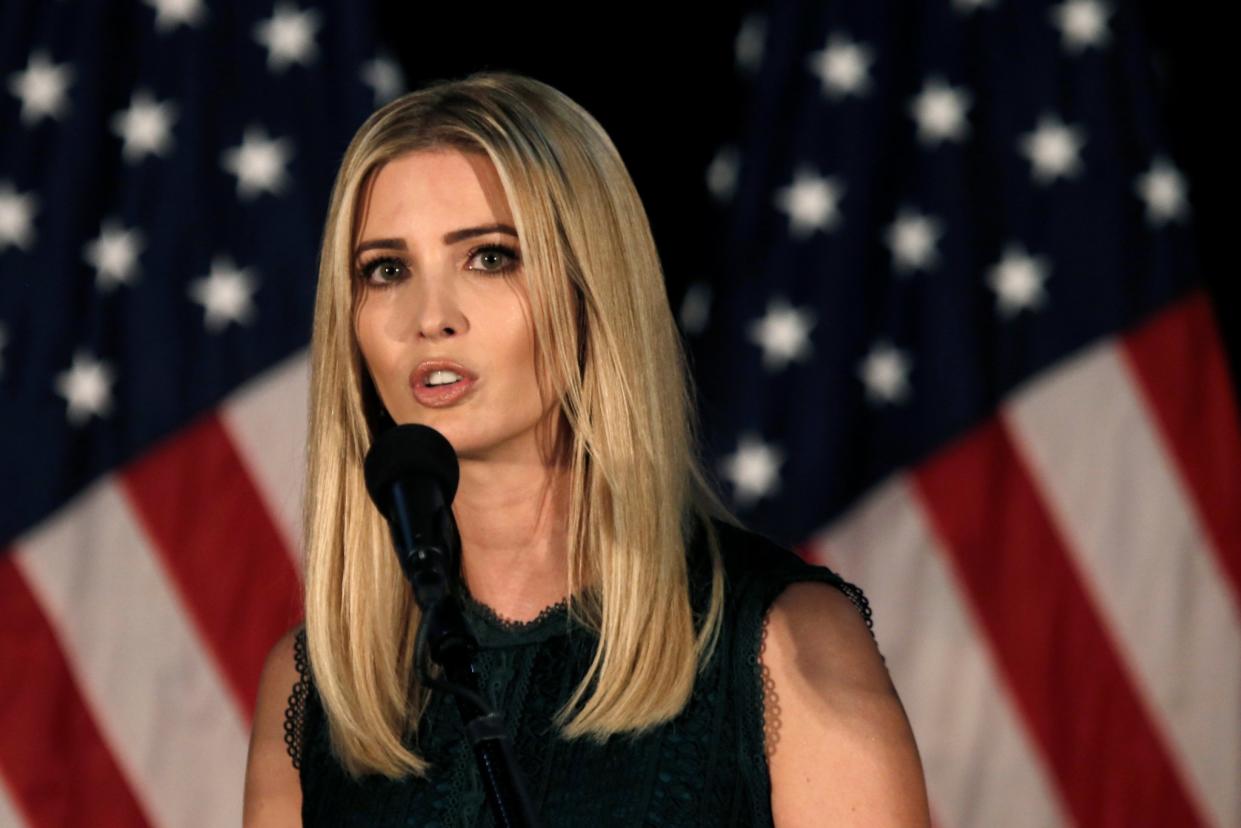 Ivanka Trump, daughter of Republican presidential nominee Donald Trump, speaks at a campaign event in Aston, Penn., Sept. 13, 2016. (Photo: Mike Segar/Reuters)