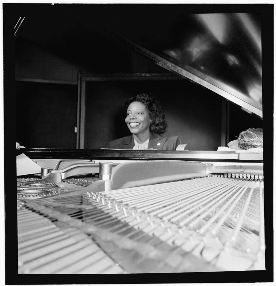 Mary Lou Williams performing at CBS Studio in New York in April 1947.