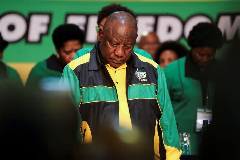 South African President Cyril Ramaphosa attends the 55th National Conference of the ruling African National Congress (ANC), in Johannesburg