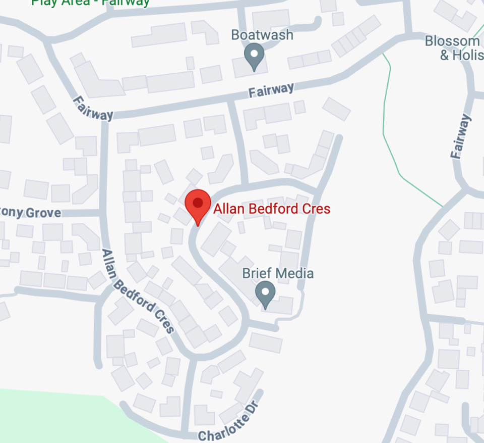 The incident took place in Allan Bedford Crescent in Costessy just outside Norwich (Google Maps)