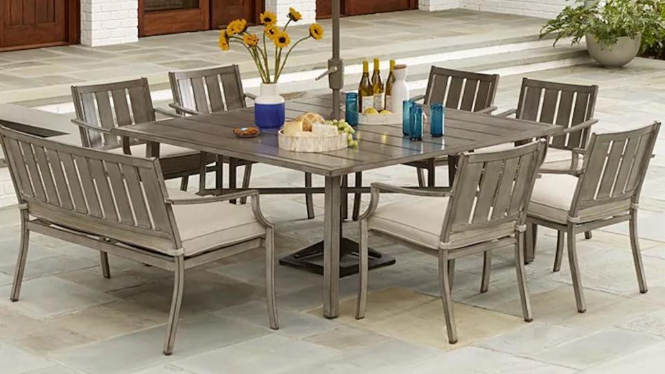 Get this eight-piece Wayland outdoor dining set for less than $2,000 right now.