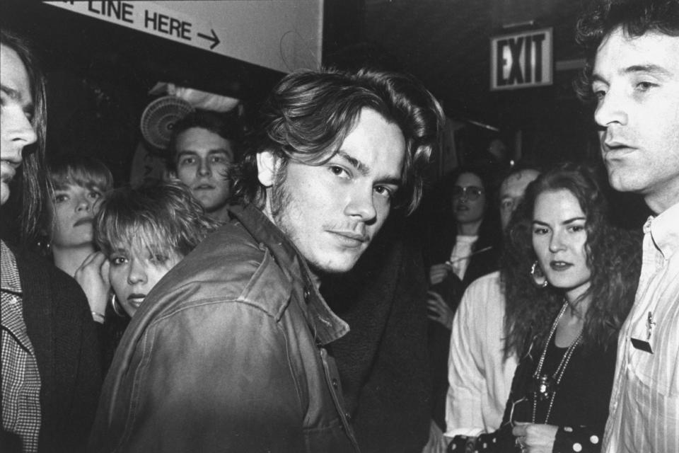 Actor River Phoenix attending an Artists Against Fur event. (Photo by Robin Platzer/Twin Images/The LIFE Images Collection via Getty Images/Getty Images)