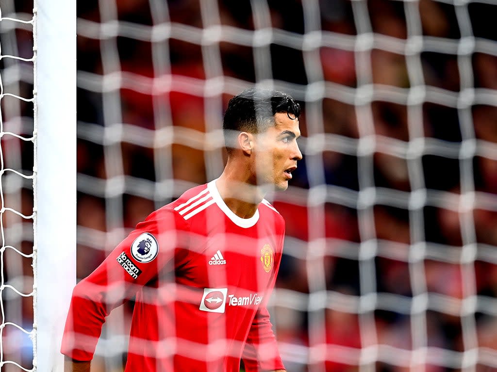 Cristiano Ronaldo on the pitch for Manchester United (Getty Images)