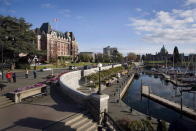 <p>No. 7: Fairmont Hotels & Resorts <br> Company Rating: 4.2 <br> The Fairmont Empress Hotel at the Inner Harbour in downtown Victoria, British Columbia, Canada is shown on Sunday, May 4, 2008. <br> (THE CANADIAN PRESS – Deddeda Stemler) </p>
