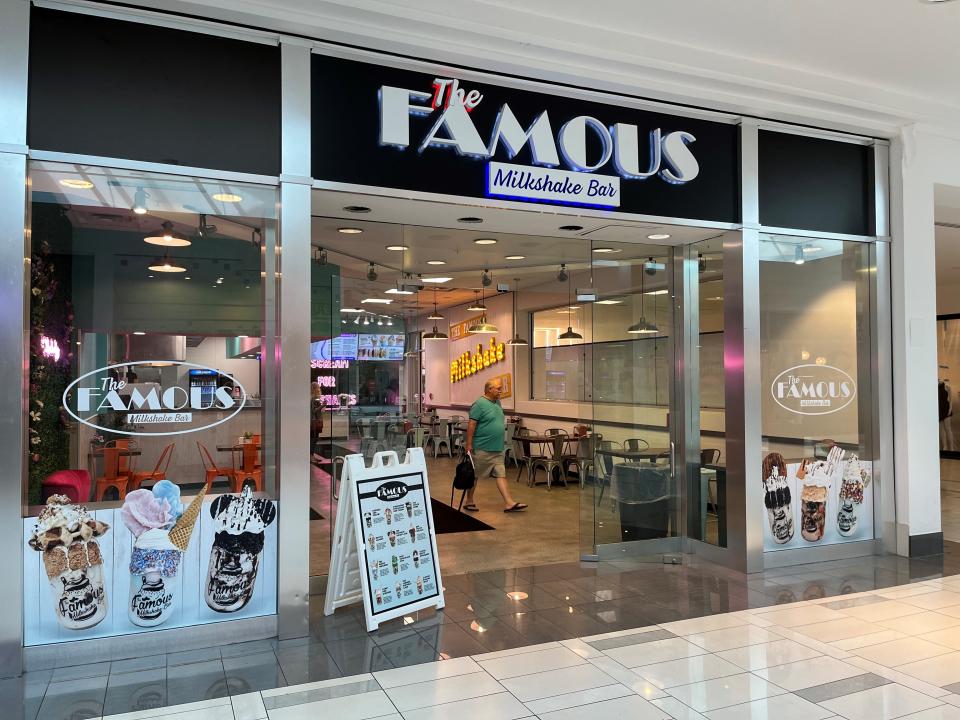 The Famous Milkshake Bar, shown Aug. 30, 2022, has recently opened at West Town Mall. It features classic milkshake treats done to a new level to create a "wow" factor, according to officials.