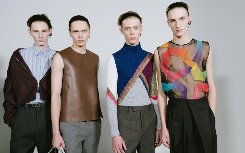 Backstage at Dior Men's Fall 2024