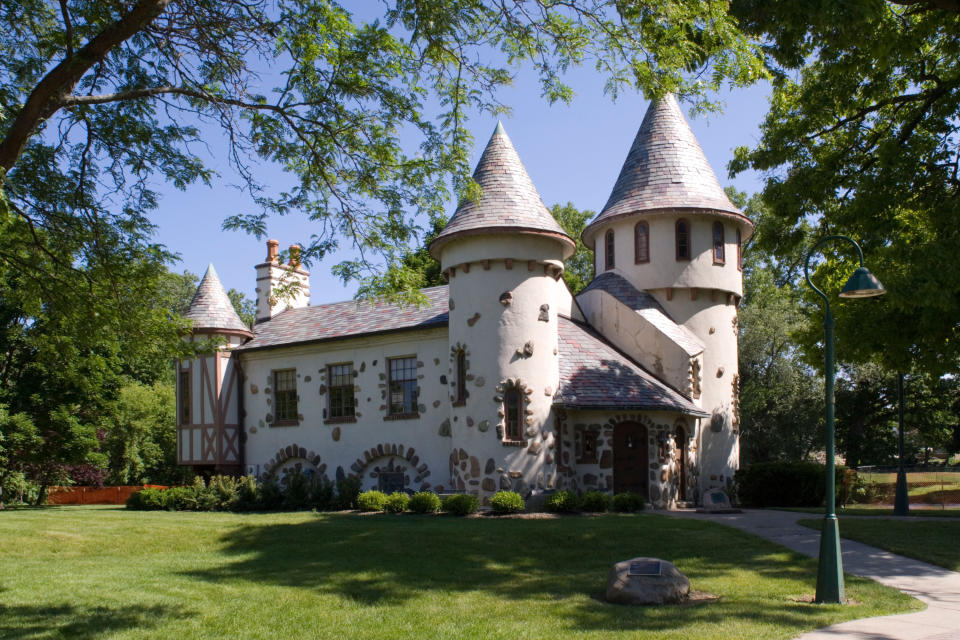 The Curwood Castle on a summer day