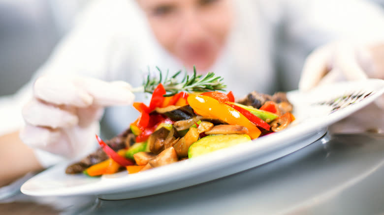 Ratatouille on a plate