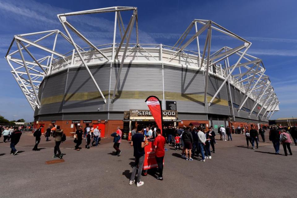 Outside St Mary’s Stadium.