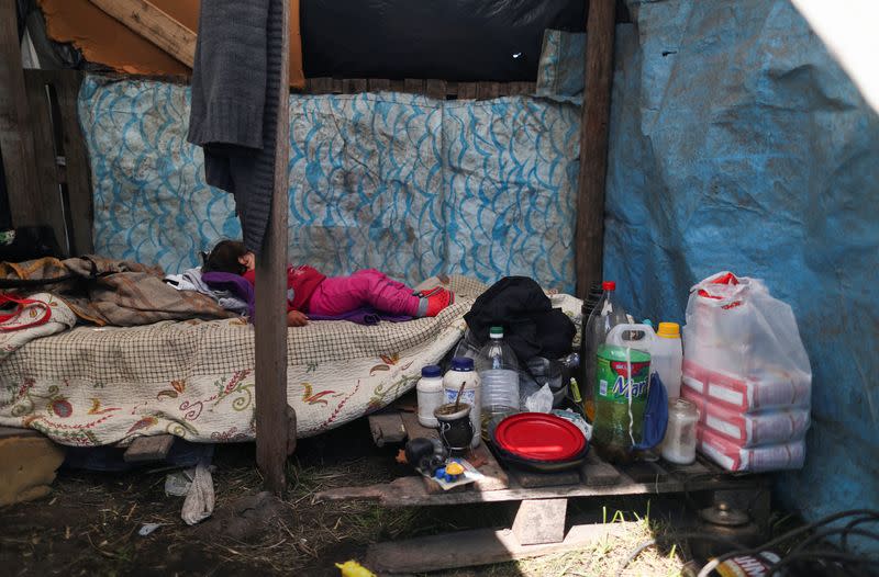 Families occupied a land on the outskirts of Buenos Aires, amid the outbreak of the coronavirus disease (COVID-19)