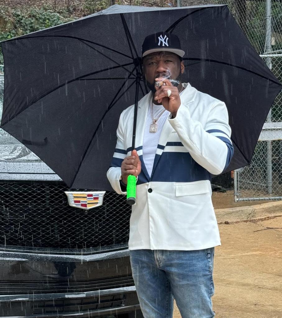 “I didn’t know you was a sex worker,” 50 Cent, born Curtis James Jackson III, wrote in an Instagram picture of himself standing in the rain smoking a cigar and holding an umbrella on Thursday. 50 Cent / Instagram