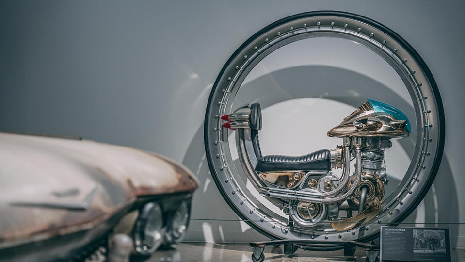 Monocycle used in “Men in Black 3.” - Credit: Petersen Automotive Museum