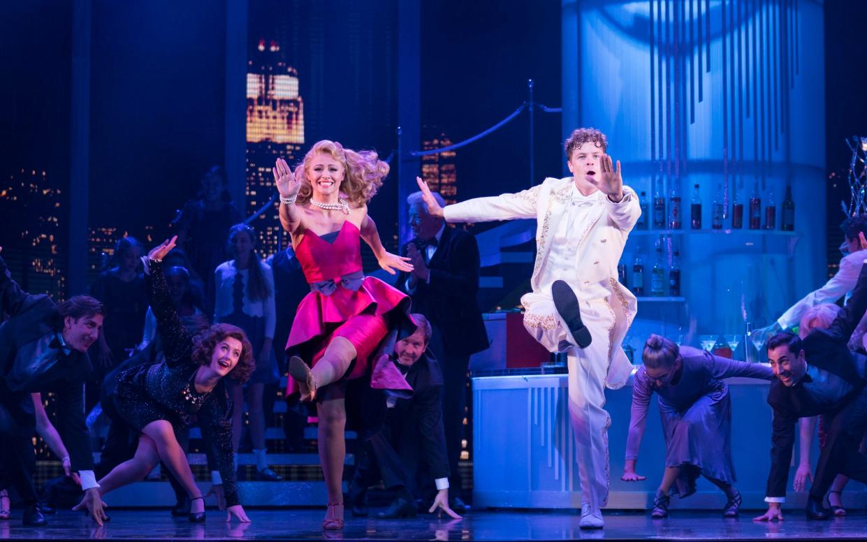 Jay McGuiness and Kimberley Walsh in Big: The Musical at the Dominion Theatre - Alastair Muir